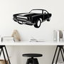Wallity Plymouth GTX Escultura de pared metálica en Negro